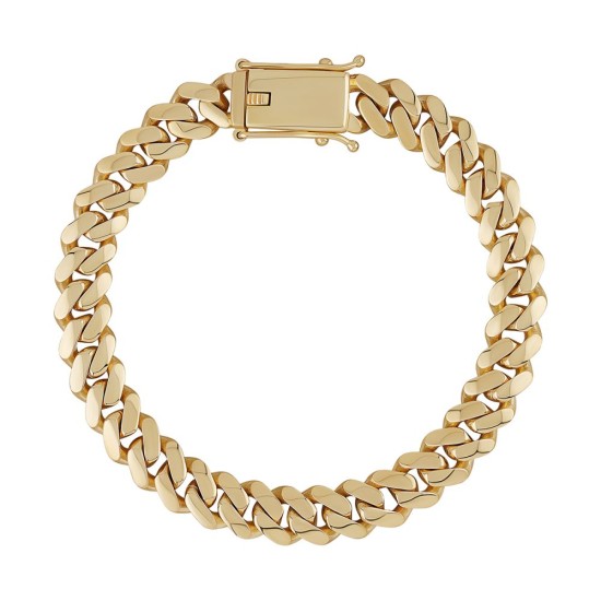 9ct Yellow Gold Cuban 10mm Gauge Chain