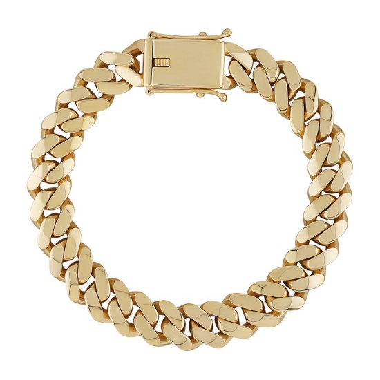 9ct Yellow Gold Cuban 12mm Gauge Chain