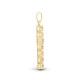 9ct Yellow Gold Natural Diamond Cross