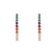 925 Silver Rhodium Plated CZ Set Earrings