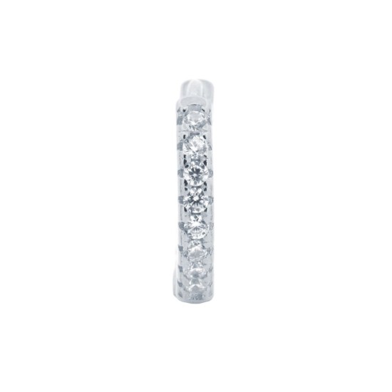 925 Silver Rhodium Plated CZ Set Earrings