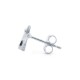 925 Silver Rhodium Plated CZ Set Stud Earrings