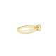 9ct Yellow Gold, 1.00ct Round Cubic Zirconia Wed-fit Solitaire Ring