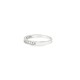 9ct White Gold, Half Eternity Cubic Zirconia Ring