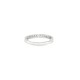 9ct White Gold, Half Eternity Cubic Zirconia Ring