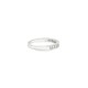 9ct White Gold, Half Eternity Cubic Zirconia Ring