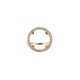 9ct Yellow Gold Half Sovereign Ring with a CZ set bezel