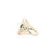 9ct Yellow Gold Half Sovereign Ring with a CZ set bezel