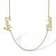 9ct Yellow Personalised Nameplate with 2 names + 16" Chain