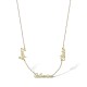 9ct Yellow Personalised Nameplate with 4 names + 16" Chain