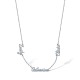 925 Silver Personalised Nameplate with 3 names + 16" Chain
