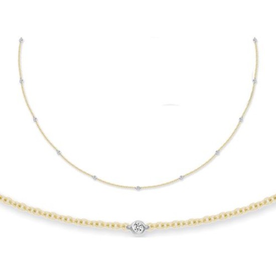 18C002-L | 18ct White And Yellow Gold Diamond Bracelet