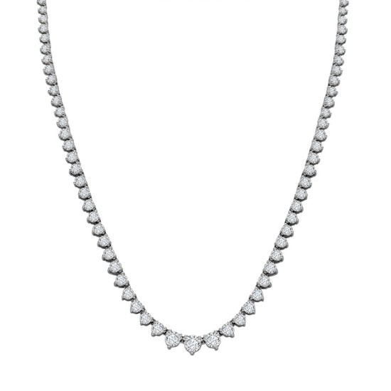 18C010-1000 | 18ct White Gold Diamond Chain