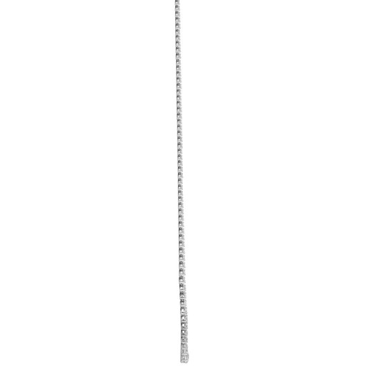 18ct White Gold 20.00ct Natural Diamond Chain - 17"