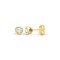18E009-035 | 18ct Yellow Gold 35pts Rub over Earrings