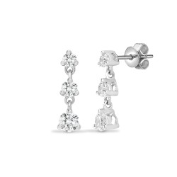 18E109 | 18ct White Gold Diamond Earrings