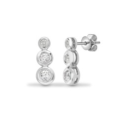 18E117 | 18ct White Gold Diamond Earrings