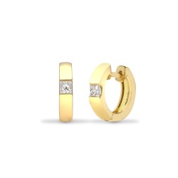 18E144 | 18ct Yellow Gold Diamond Earrings