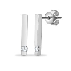 18E157 | 18ct White Gold Diamond Earrings