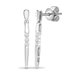 18E158 | 18ct White Gold Diamond Earrings