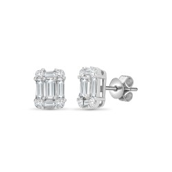 18E227 | 18ct White Gold Diamond Earrings