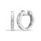 18E377 | 18ct White 0.65ct Baguette Diamond Hoop Earring