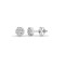 18E417-075 | 18ct White 0.75ct Diamond 7 Stone Cluster Earrings