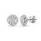 18E426 | 18ct White 0.88ct Diamond Cluster Earrings
