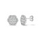 18E436 | 18ct White 1.26ct Diamond Cluster Earrings