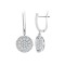 18E459 | 18ct White 1.10ct Dia Cluster Circle Earring