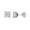 18E460-066 | 18ct White 0.66ct Diamond 7 Stone Cluster Earrings