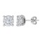 18E460-100 | 18ct White 1.00ct Diamond 7 Stone Cluster Earrings