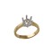 18M306-050 | 18ct Yellow and White 0.50ct 5.0mm Solitaire Ring Mount
