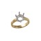 18M306-150 | 18ct Yellow and White 1.50ct 7.5mm Solitaire Ring Mount