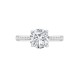 18M950-100 | 18ct White Gold 0.18ct Diamond Channel-set Wed-fit Ring Mount- Holds 1.00ct