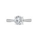 18M951-100 | 18ct White Gold 0.14ct Diamond Pav?-set Wed-fit Ring Mount- Holds 1.00ct
