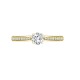 18M976-025 | 18ct Yellow Gold 0.12ct Diamond Pav?-set Wed-fit Ring Mount- Holds 0.25ct
