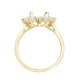 18M987-9x7-I | 18ct Yellow Gold 0.96ct Diamond Claw-set Cluster Halo Oval Ring  - Holds 9x7mm