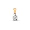 18P004-075 | 18ct Yellow Gold 75pt 4 Claw Diamond Solitaire Pendant