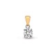 18P004-075 | 18ct Yellow Gold 75pt 4 Claw Diamond Solitaire Pendant