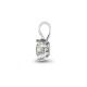 18P007-015 | 18ct White Gold 15pts Claw set Pendant