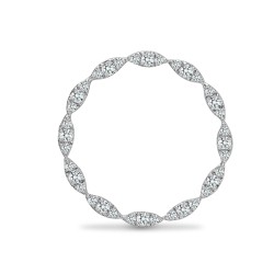 18P285 | 18ct White 0.38ct Diamond Circle Pendant