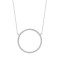 18P302 | 18ct White 0.32ct Diamond Circle Pendant - 18" Chain included