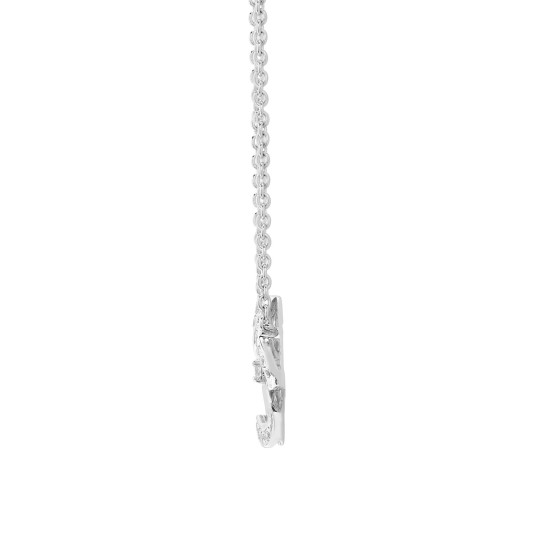 18P306 | 18ct White 0.11ct Diamond Pendant - 18" Chain included