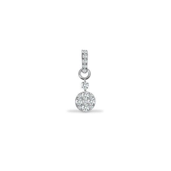 18P312 | 18ct White 0.22ct Diamond Pendant