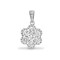 18P322 | 18ct White 0.77ct Natural Diamond Cluster Pendant