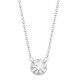 18P332-025-GSI1 | 18ct White Gold 0.08ct Diamond Halo Pendant with 16"-18" Chain Extender set with a 0.25ct G SI1 Diamond