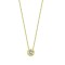 18P337-050-GSI1 | 18ct Yellow 0.50ct Threaded Rub over set Diamond Pendant