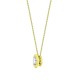 18P337-050-JI1 | 18ct Yellow 0.50ct Threaded Rub over set Natural Diamond Pendant