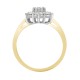 18R130-200 | 18ct Yellow/White 2.00ct Diamond 7 Stone Cluster Ring